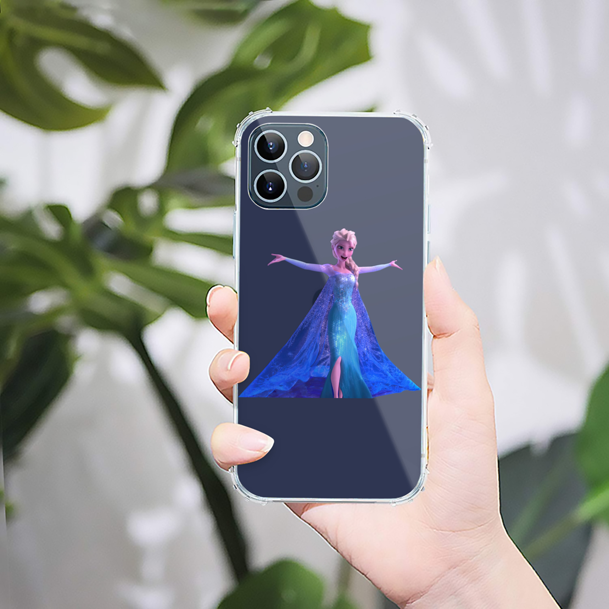 （画像用） アナと雪の女王 アンナ エルサ Frozen Anna Elsa 【iPhone 12シリーズ対応】透明スマホケース（クリアソフトケース）